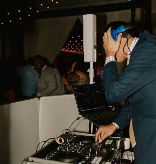 A couple dancing with the perfect music provided by wedding DJs in Baltimore.